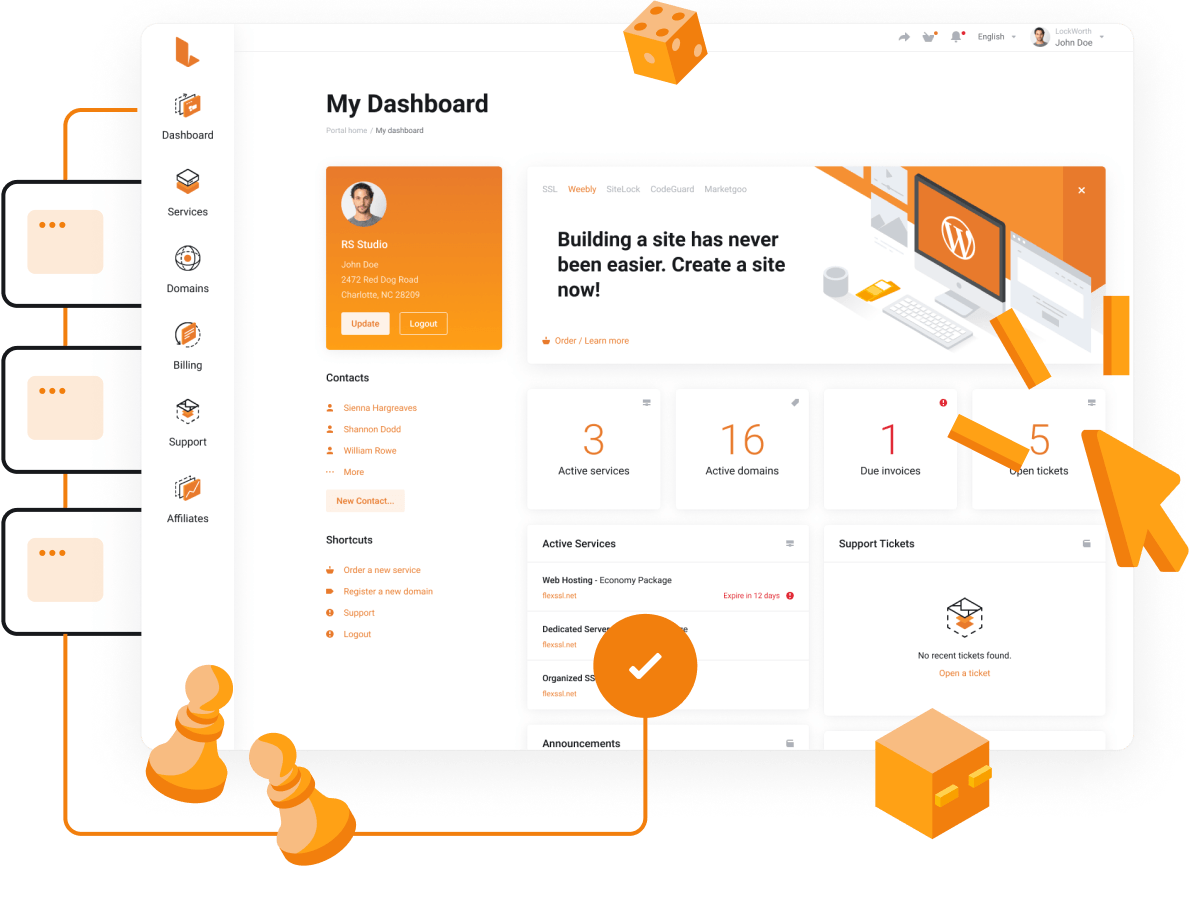 Powerful control panel for easy Game Server management