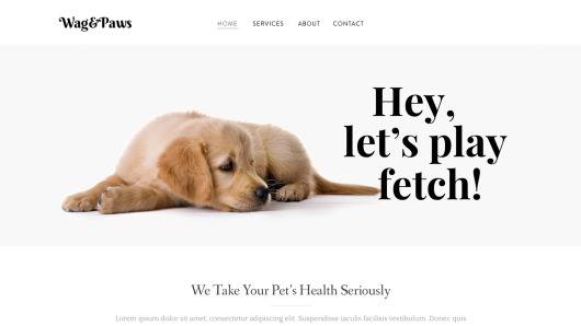 Website Builder - Wag & Paws